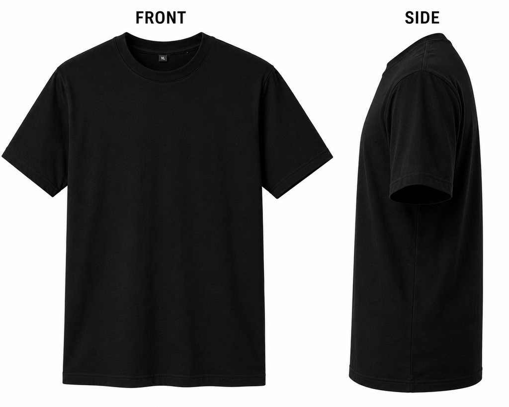 Men’s Plain T-shirt | Black And White