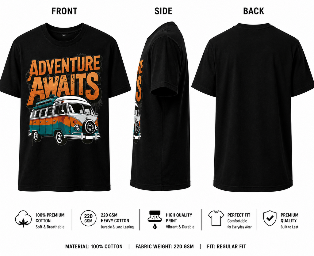 Adventure Awaits Graphic T-Shirt