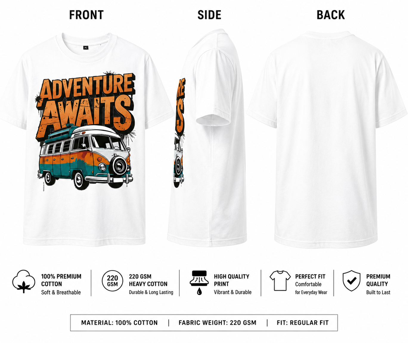 Adventure Awaits Graphic T-Shirt